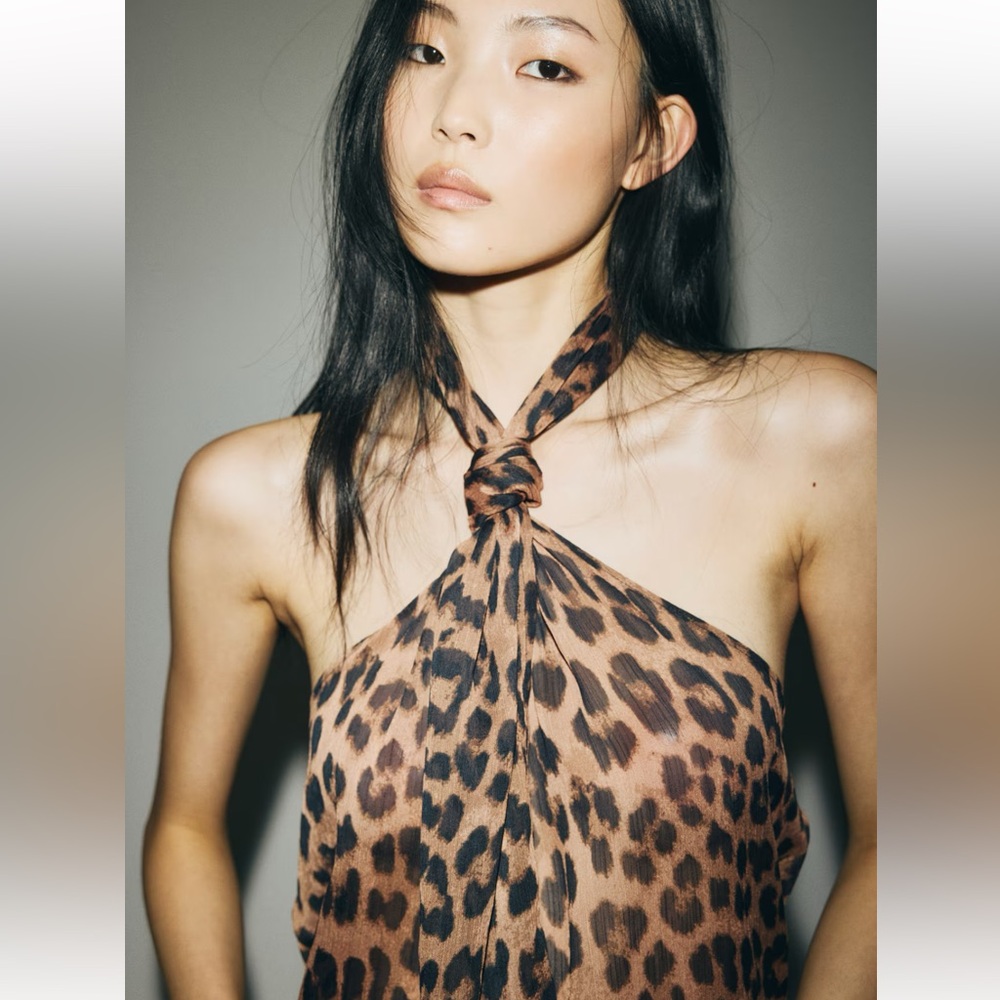 Leopard Print Halter Top